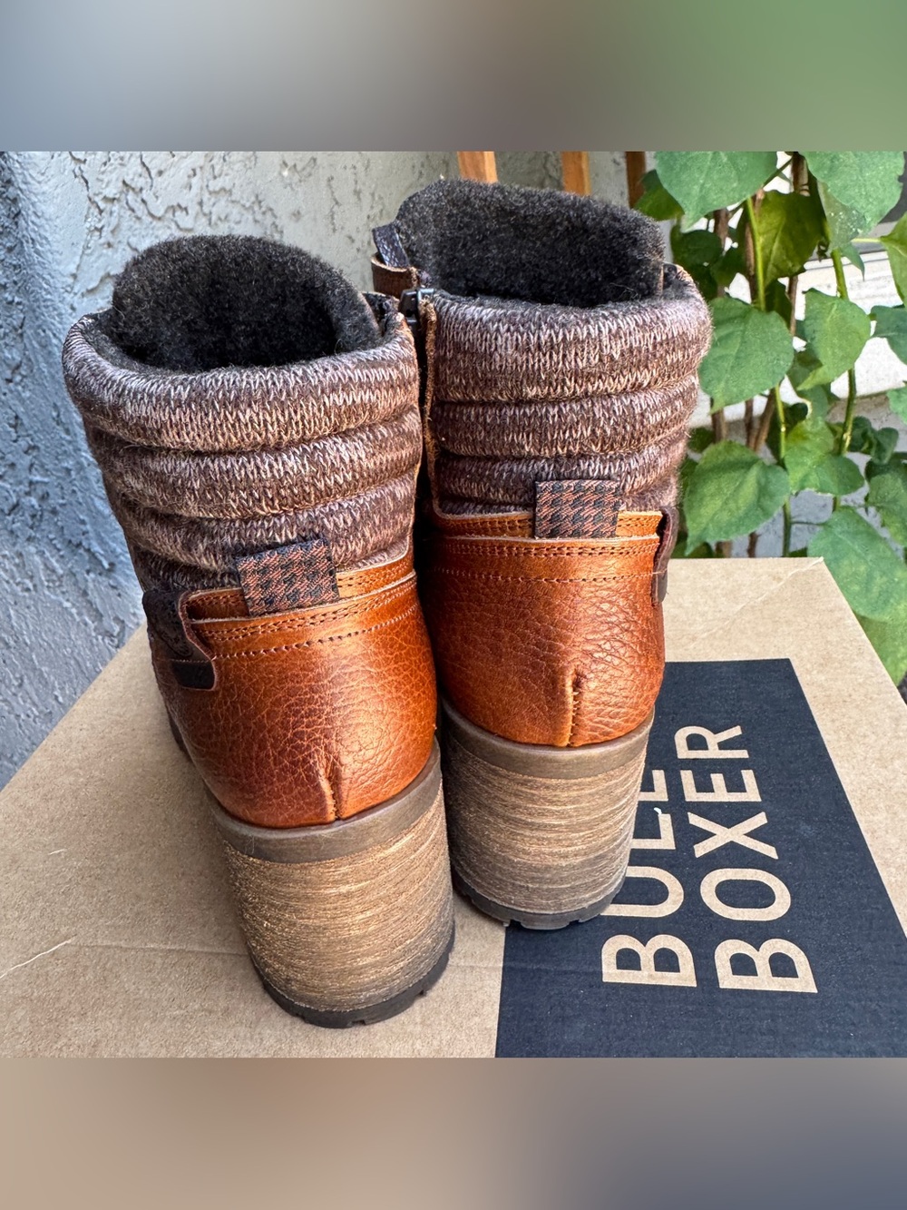 Bull Boxer Cassie Leather Heeled Lace Up Chelsea Boot - Picture 7 of 10